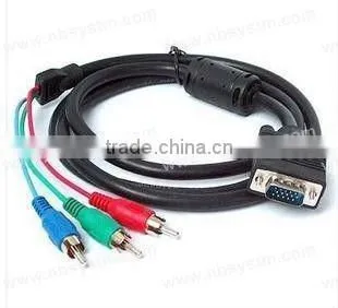 vga rca PC Computer VGA to TV S-Video RCA AV 3 Adapter Cable S4 alibaba china supplier