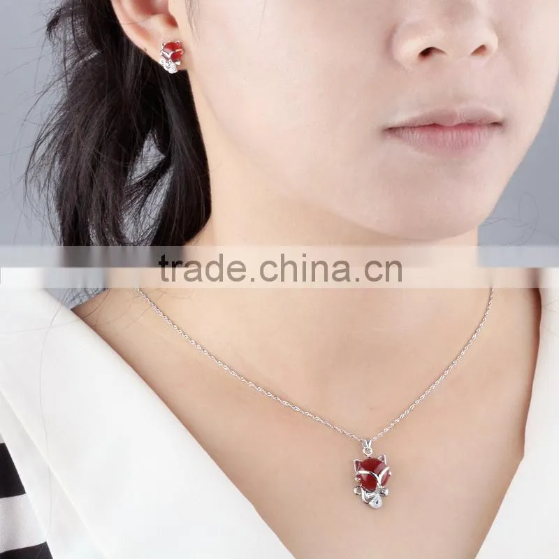 Stock ! ! ! 925 sterling silver jewelry wholesale jewelry 925 red agate jewelry
