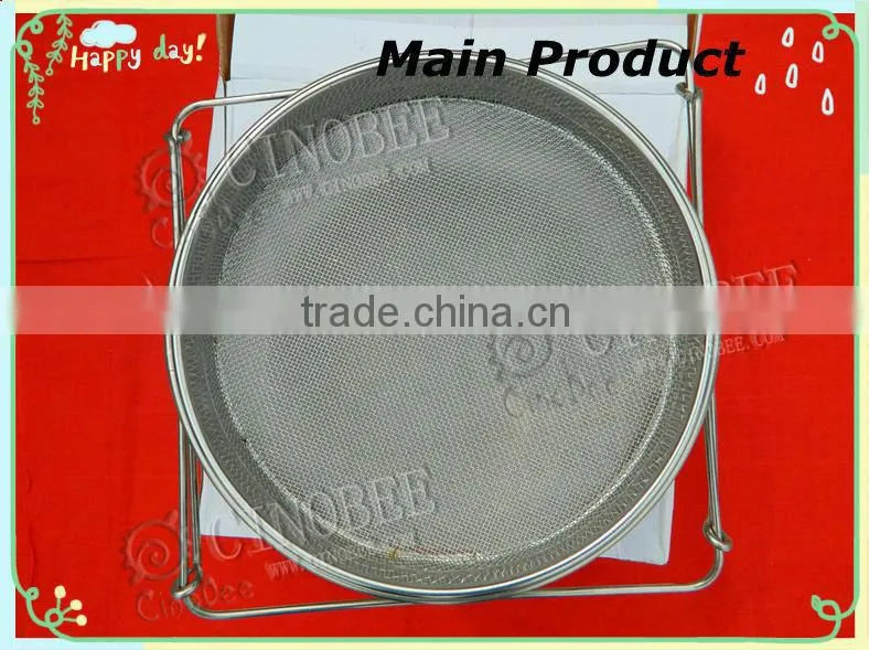 Stainless Steel double Honey Strainer With Adjustable Handle