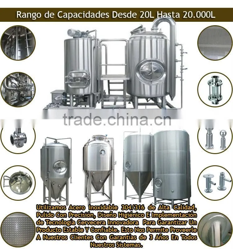 200l small sized beer brewing equipment and bar ale beer making system