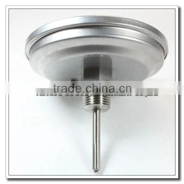 High quality all stainless steel industrial back connection temperature gauge