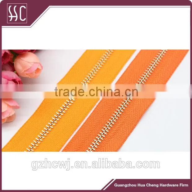 high quality zipper, various color zipper cloth, Guangzhou zipper factory