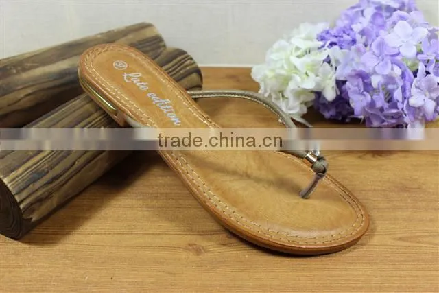 Simple design new fashion comfortable summer slipper for ladies