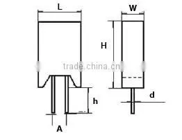 Chinese supplier:thermal fuse built-in resistor