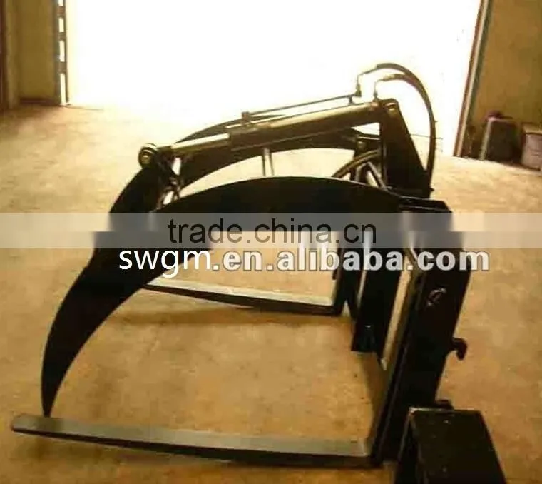 GM06A Tractor Front Log grab in 1000mm forks,100-750mm grabbing dia., 600kg rated load