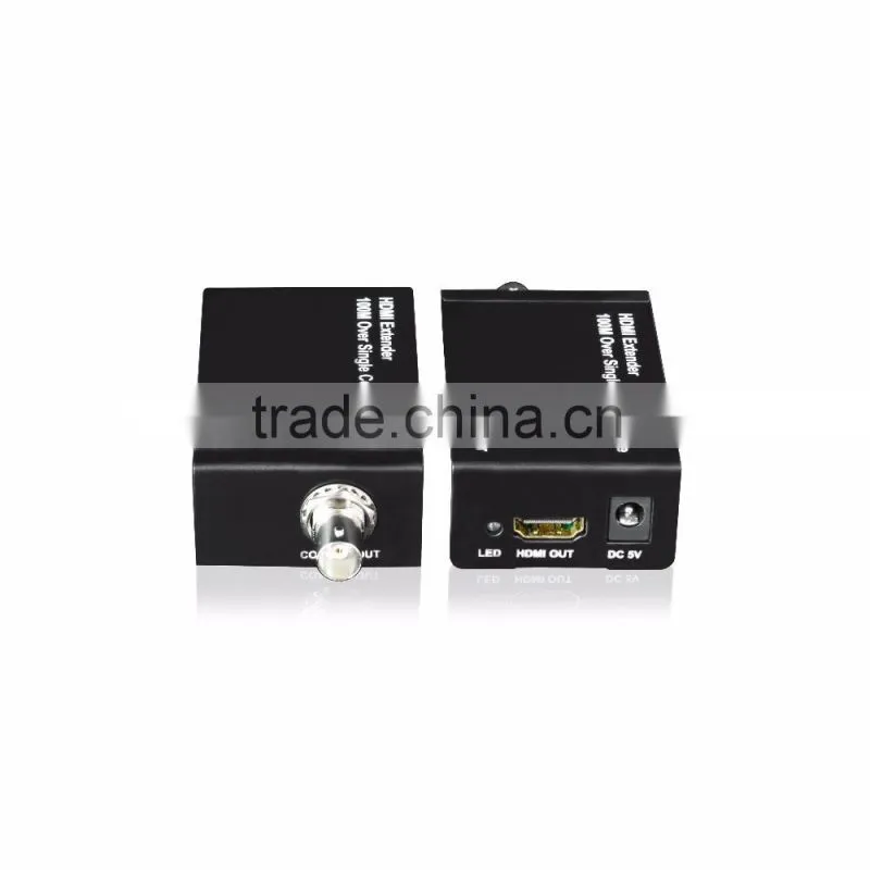 China supplier HDMI extender over single 100m 328fe coaxial cable for hot video player