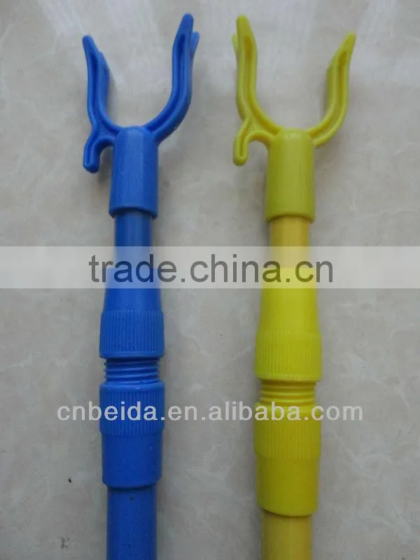 High Quality Telescopic Iron Metal Handle With Powder Coated Cloth Hanger Fork