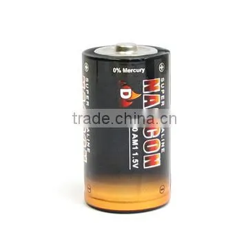 D alkaline battery 1.5v 2200mins LR20