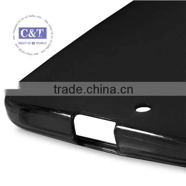 C&T Matte Back Black Flexible TPU Case for Moto X