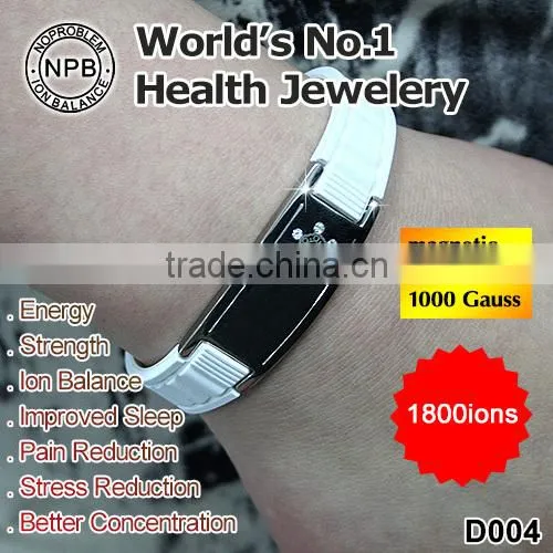 Noproblem D004 white titanium magnetic 2015 sell hot women jewelry bracelets