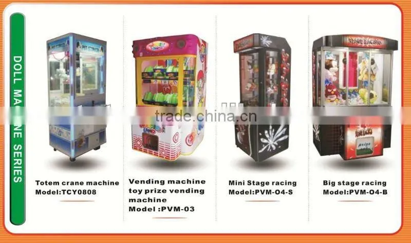 2016 most popular Totem mini plush toy claw crane machine