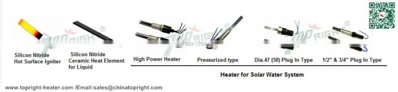 Topright brand high Thermal efficiency Silicon Nitride Glow Igniter