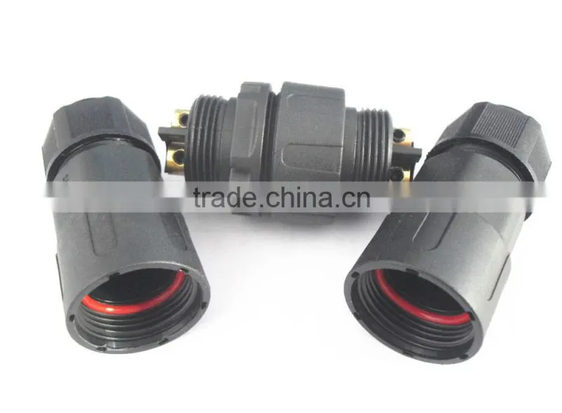 50A/15A high current power cord screw and solder termination waterproof connector