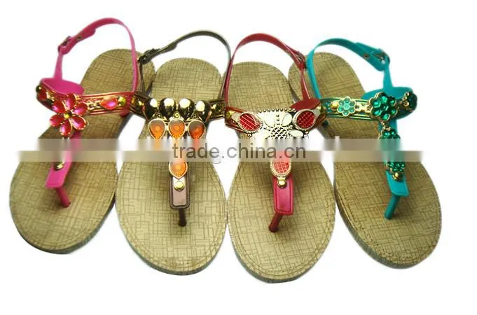 Woman sandals chain PVC acrylic style shoe accessories