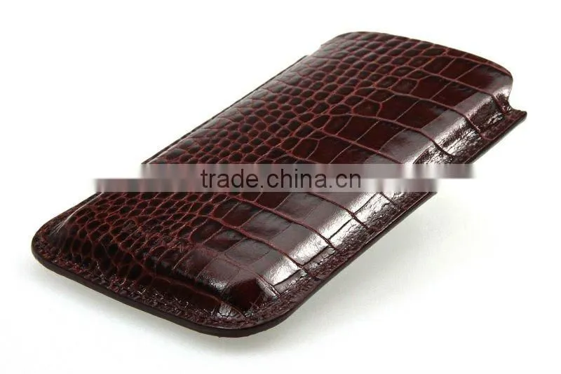 Case for iPhone 4 Crocodile style leather
