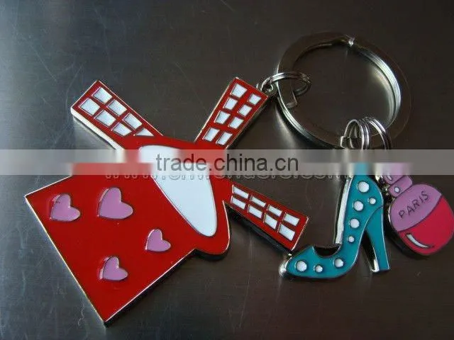 Best selling beautiful metal keychain with clip