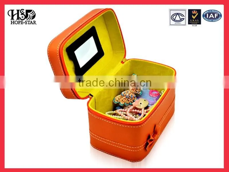 2016 Popular style Leather jewelry box, Custom jewelry boxes packaging