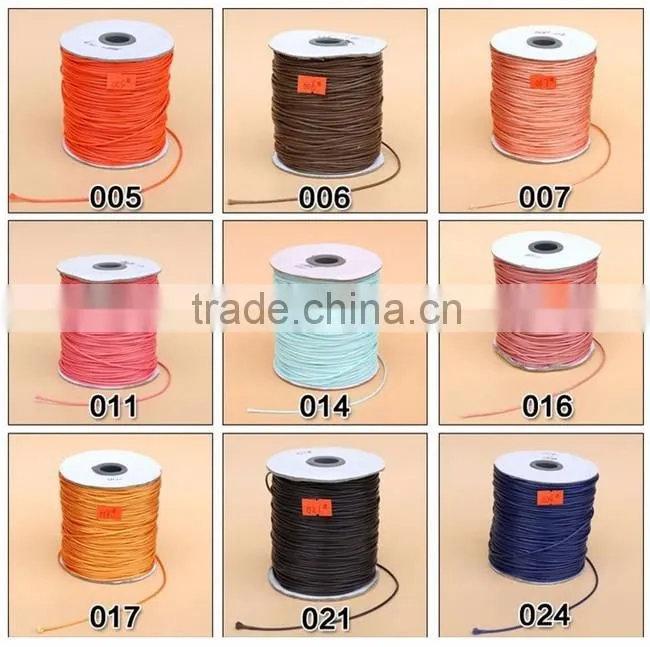 China Suppliers Waxed Polyester Cord ,Wax Cotton Cord