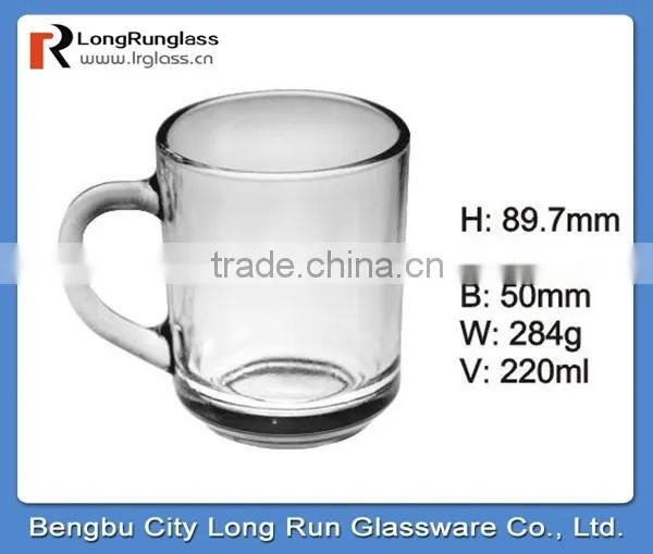 LongRun 8oz China-made traditional and typical drinking coffee glass mug glass tea glass cup