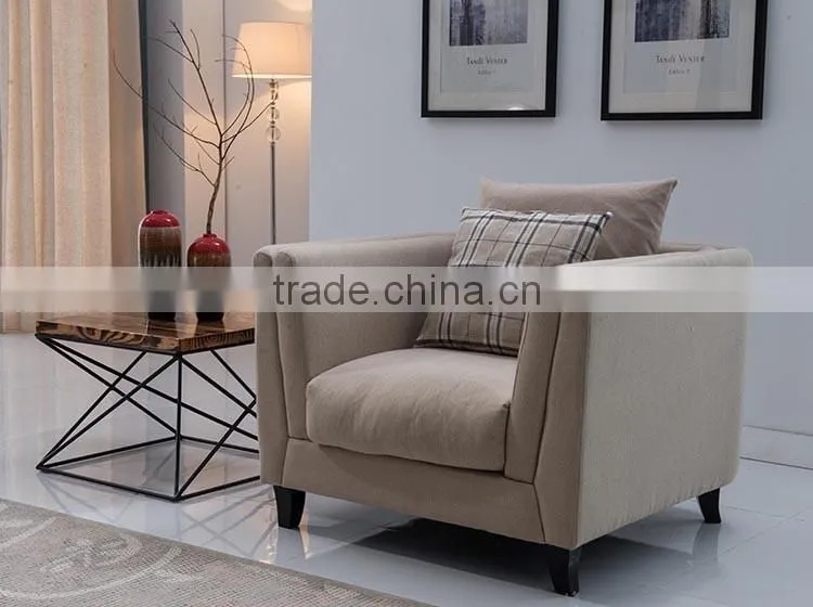 fashionable nordic style wooden legs fabric sofa set 1seater/2setaer/3seater