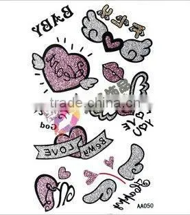 love wing tatoo sticker