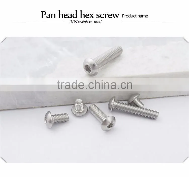 China wholesale websites stainless steel hex socket pan head machine screws