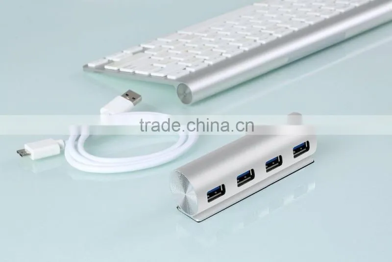 Promotional aluminum usb por hub, 4 port usb 3.0 hub, usb hub 3.0