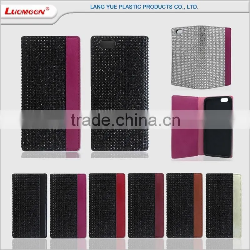 2016 trending products consumer electronics wallet full bling diamond phone case for lg k7 k8 optimus l90