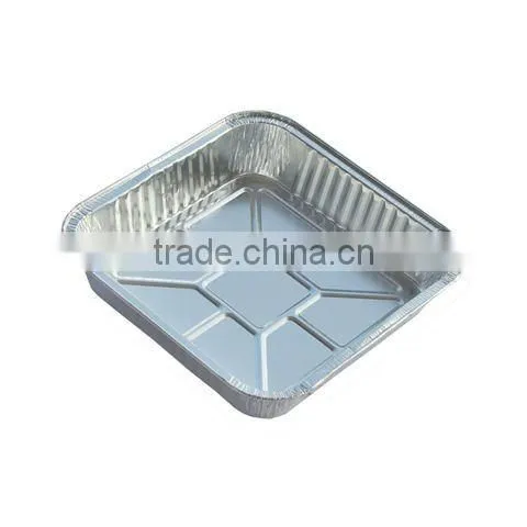 Divided disposable and convenient aluminum foil cake container