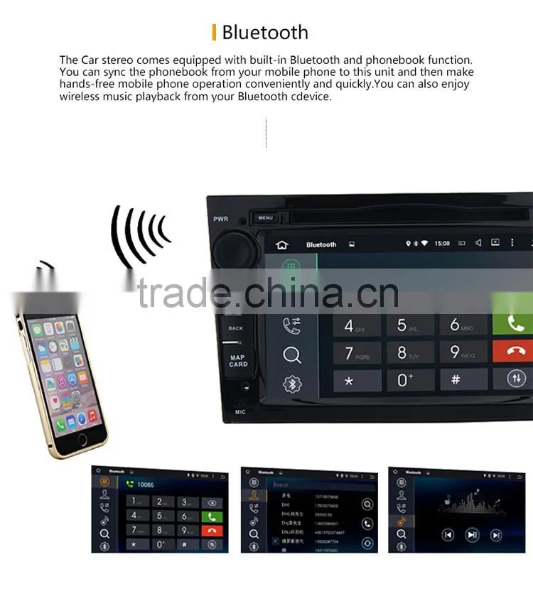 Wholesale obd2 double din car dvd gps navigation android for opel zafira from 2005 mondeo focus