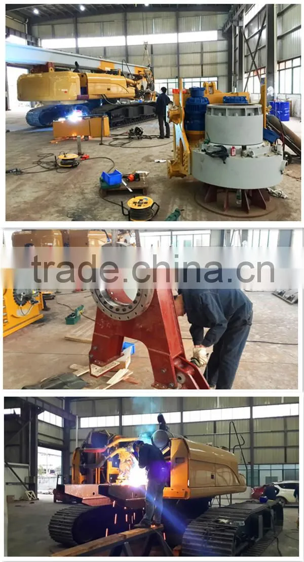 TOP Crawler type excavator piling Machine FAR75 telescopic hydraulic rotary drilling rig