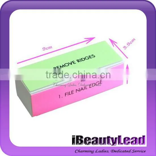 hot sale 4 sides nail sanding file nail buffer block for manicure and pedicure
