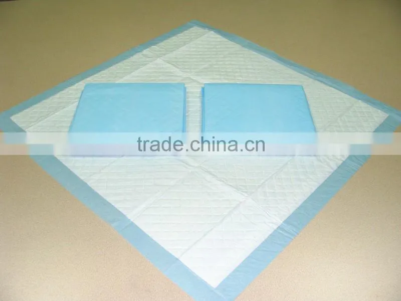 Disposable adult absorbent surgical under pad for adult nursing
