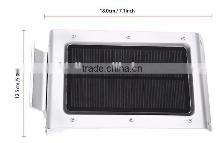 46 led aluminum pad ip65 450LM PIR sensor + Light control+weak light motion sensor solar led light