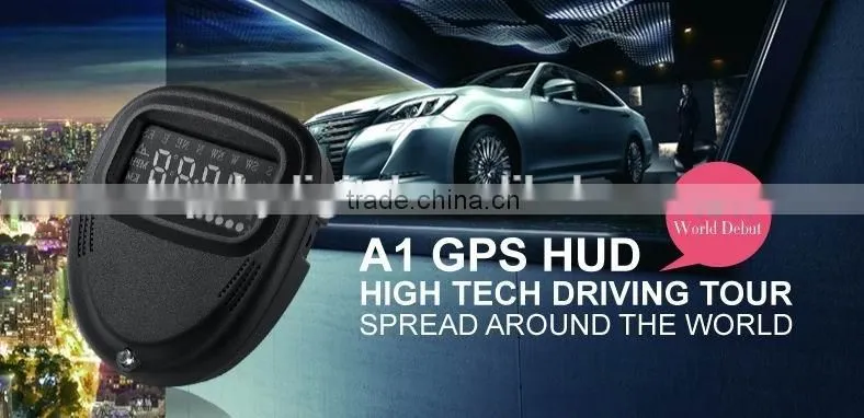 A1 GPS Head Up Display A1 GPS HUD OBD-II HUD Head Up Display Apply for All Cars in the World