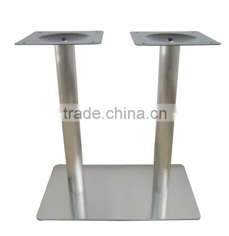 2 Columns Rectangular Stainless Steel Table Legs