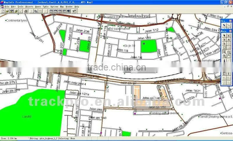 Trackpro Malaysia Digital Mapinfo Map