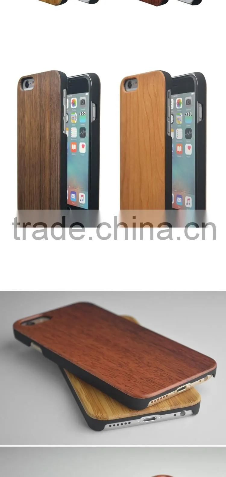 2016 Hot sale Real Wooden cell phone case for iphone6 6 plus,for iphone 7 cover case