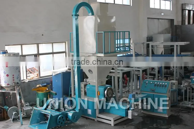 Fully Automatic Waste EPE Plastic Scrap Recycling Machine Pelletizer Granules Extrusion Line