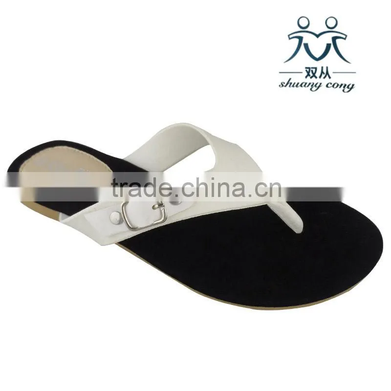 factory price fuzzy shoes suede flip flop with belt slippers for ladies