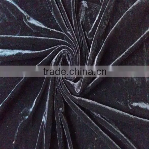 spandex two-way stretch velvet fabric for garments fabric