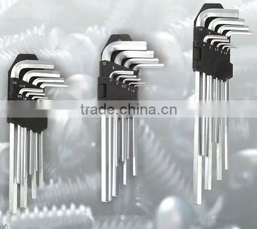 Hot sales 9 PCS Long style/Medium style/ Short style hex key wrench set