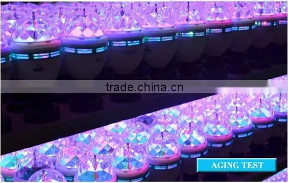 Small E27 Magic LED Ball Light Rotating Full Color Rotating Lamp