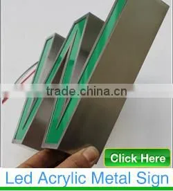 High Custom Stainless Steel Frontlit & Backlit Led Letter Sign