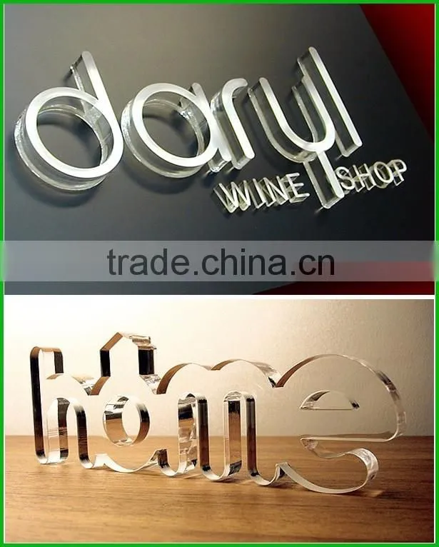 Strong 3D Acrylic Laser Cut Letter With Any Design