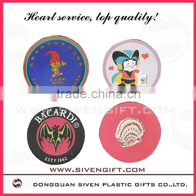 2011 new design soft pvc coaster with high quality