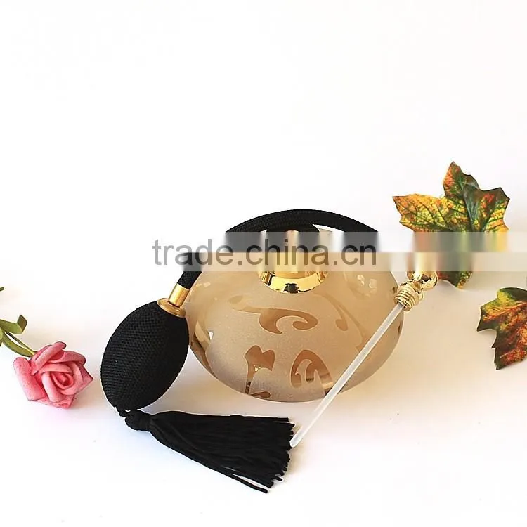 hand blown frosted glass perfume bottle , airbag scent bottle , reed diffuser atomizer sprayer