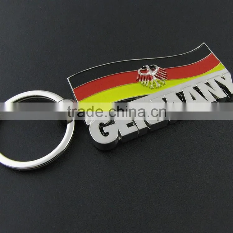 New design mini custom printing germany flag giveaway printable keychain