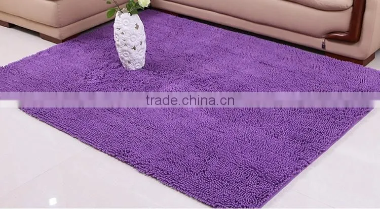 machine made microfiber chenille carpet