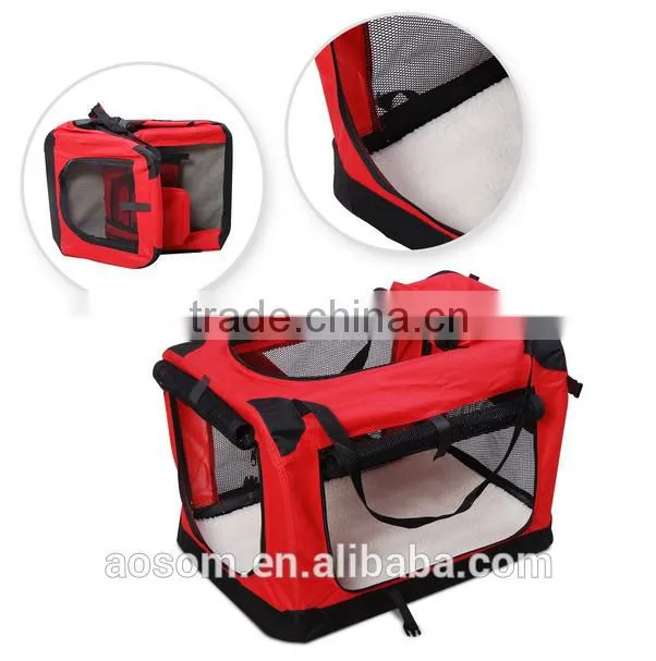 PawHut Red 27 inch Pet Folding Cage